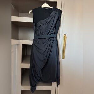 Lanvin Black Midi Dress
